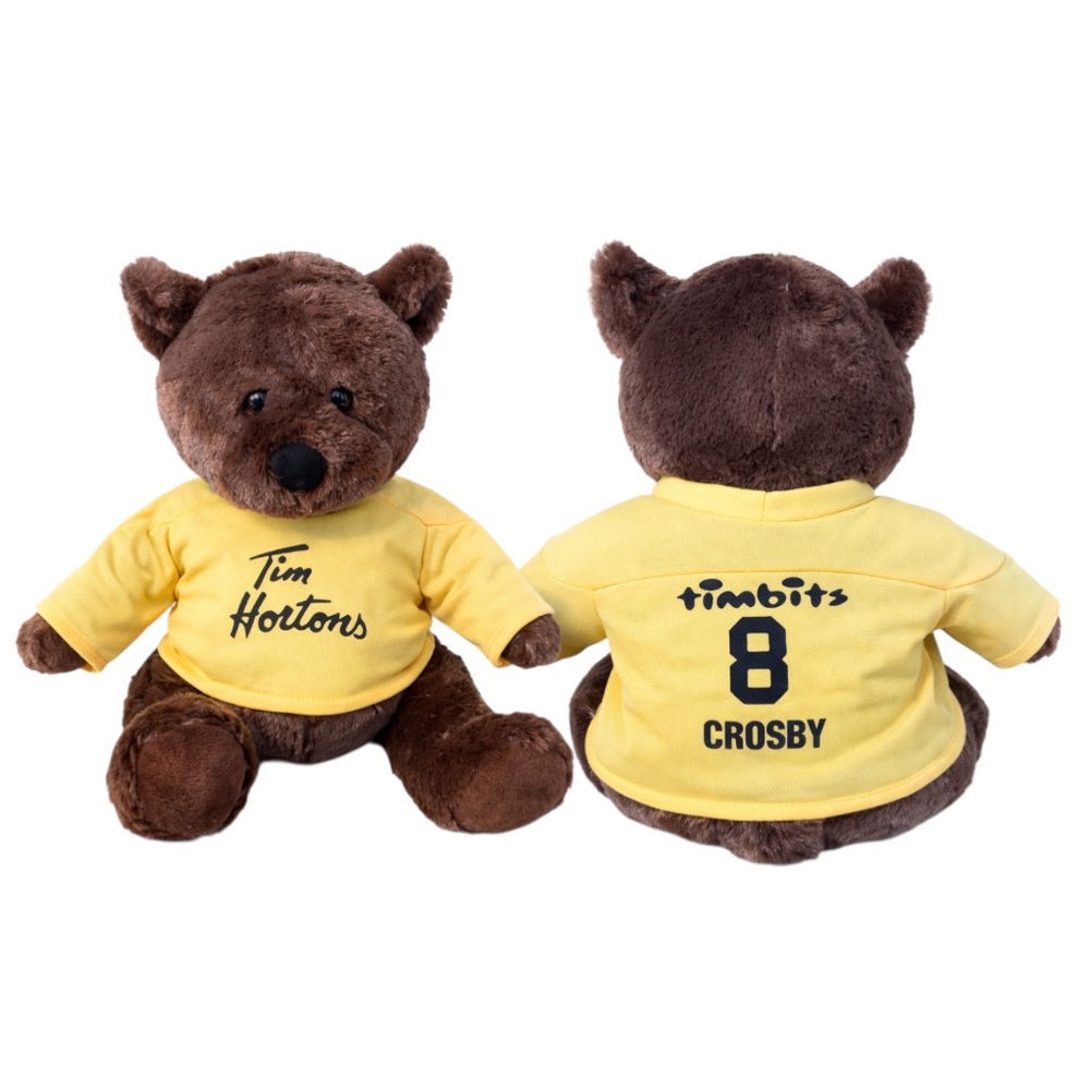 New Tim Hortons Sidney Crosby "Tim Bear" #8 Hockey Teddy Bear